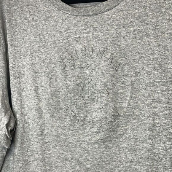 Original Penguin men’s grey T-shirt with raised front logo | size XL - Picture 3 of 6